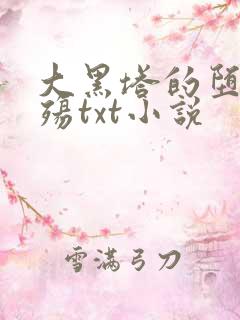 大黑塔的堕落浮殇txt小说