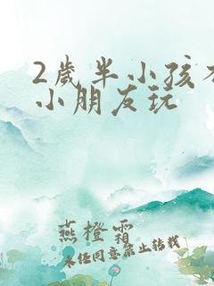 2岁半小孩不跟小朋友玩