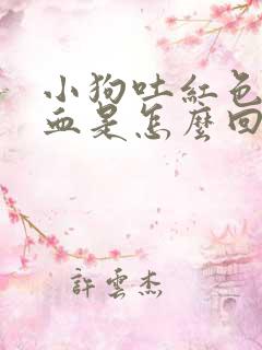 小狗吐红色的像血是怎么回事