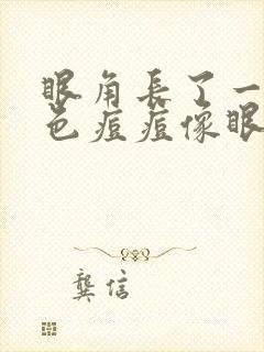 眼角长了一个白色痘痘像眼屎