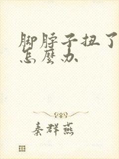 脚脖子扭了肿了怎么办