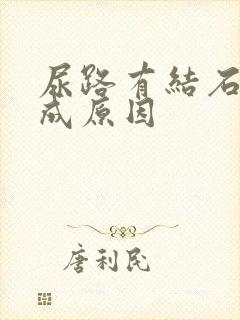 尿路有结石的形成原因