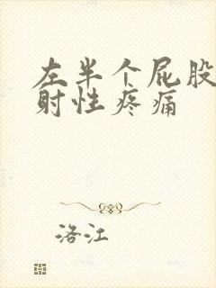 左半个屁股呈放射性疼痛