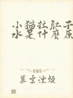 小猫拉肚子吐黄水是什么原因