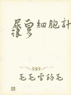 尿白细胞计数高很多