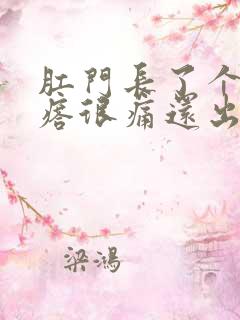 肛门长了个肉疙瘩很痛还出血