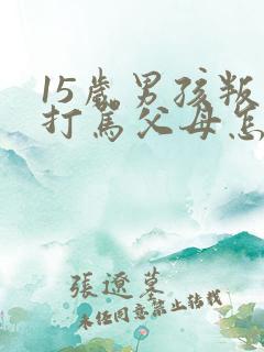 15岁男孩叛逆打骂父母怎么办