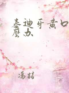 泰迪牙黄口臭怎么办