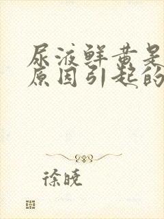 尿液鲜黄是什么原因引起的