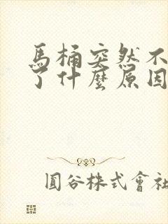 马桶突然不上水了什么原因