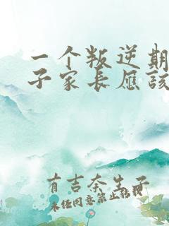 一个叛逆期的孩子家长应该怎么去引导孩子