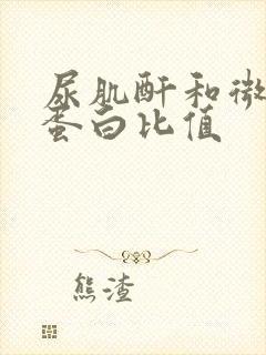 尿肌酐和微量白蛋白比值