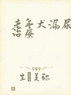 老年犬漏尿怎么治疗