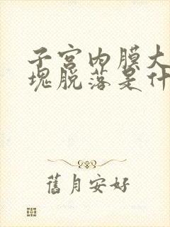 子宫内膜大块大块脱落是什么原因