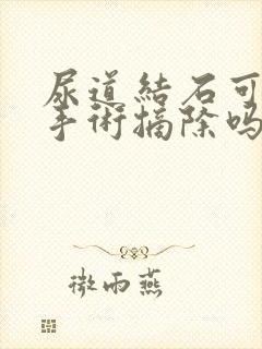 尿道结石可以用手术摘除吗