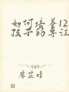 如何培养12岁孩子的专注力的十种方法