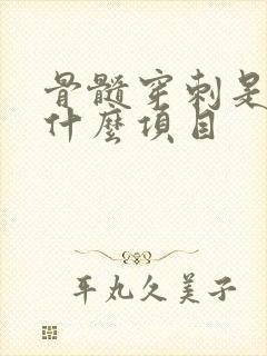 骨髓穿刺是检查什么项目