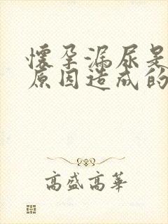 怀孕漏尿是什么原因造成的