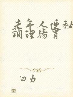 老年人便秘怎样调理肠胃