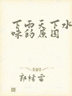 下雨天下水道反味的原因