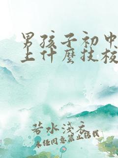 男孩子初中毕业上什么技校好