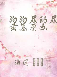 狗狗尿的尿特别黄怎么办