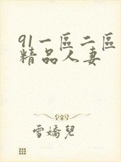 91一区二区三精品人妻