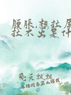 腹胀,想拉屎又拉不出是什么原因