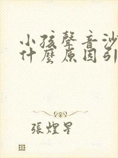 小孩声音沙哑是什么原因引起的