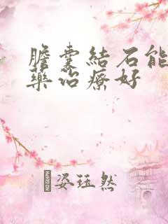 胆囊结石能否中药治疗好