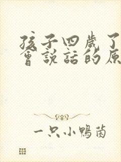 孩子四岁了还不会说话的原因