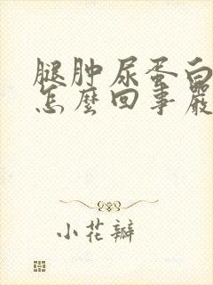 腿肿尿蛋白高是怎么回事严重吗