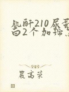 肌酐210尿蛋白2个加号怎么回事