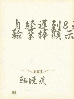 月经迟到8天,验孕棒显示没有怀孕