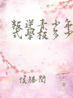 叛逆青少年封闭式学校多少钱