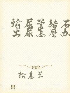 输尿管结石尿不出尿怎么办