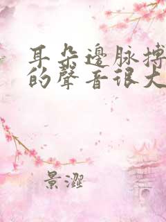 耳朵边脉搏跳动的声音很大