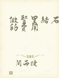 做肾里结石手术的费用