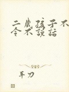 二岁孩子不听指令不说话