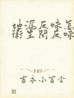 地漏反味怎么办卫生间反味怎么办