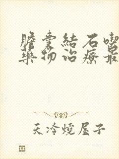 胆囊结石吃什么药物治疗最好