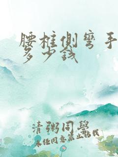 腰椎侧弯手术 多少钱