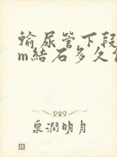 输尿管下段6mm结石多久能排出