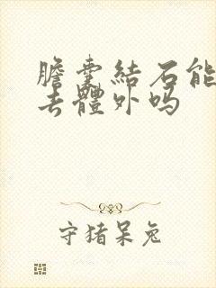 胆囊结石能排出去体外吗