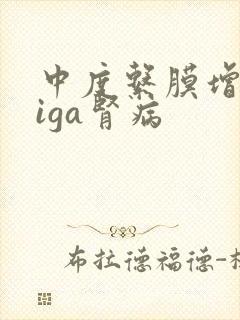 中度系膜增生性iga肾病