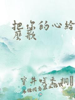 把你的心给我什么歌