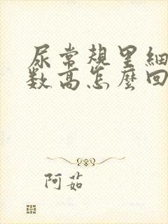 尿常规里细菌计数高怎么回事