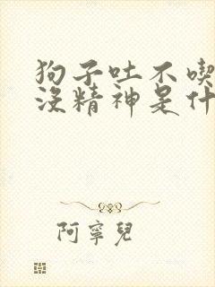 狗子吐不吃东西没精神是什么情况