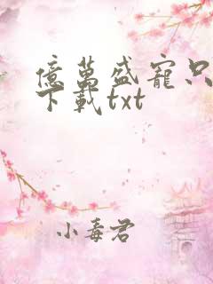 亿万盛宠只为你下载txt