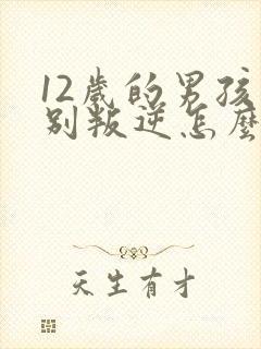 12岁的男孩特别叛逆怎么办